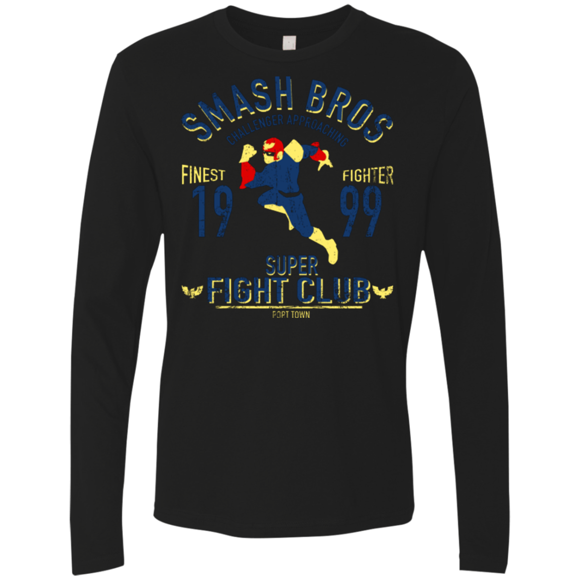 T-Shirts Black / Small Port Town Fighter Men's Premium Long Sleeve