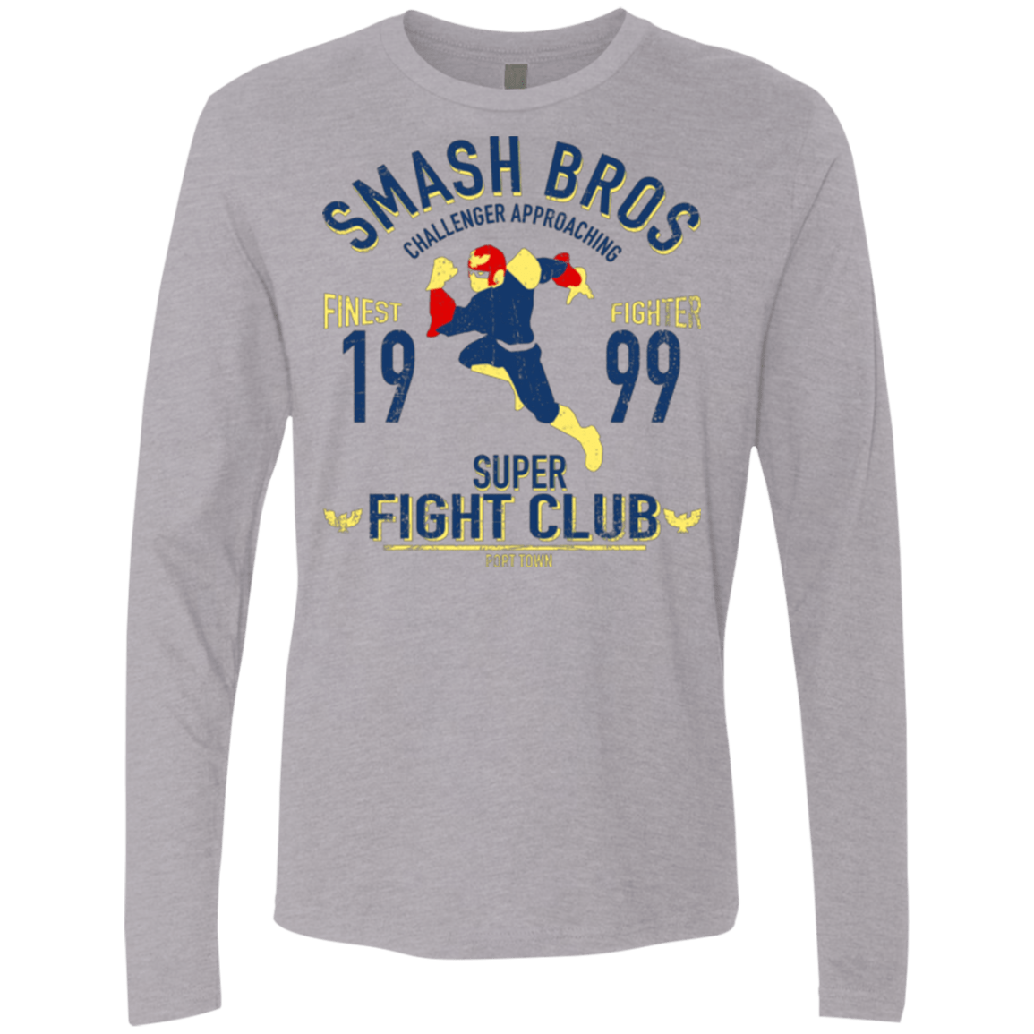 T-Shirts Heather Grey / Small Port Town Fighter Men's Premium Long Sleeve
