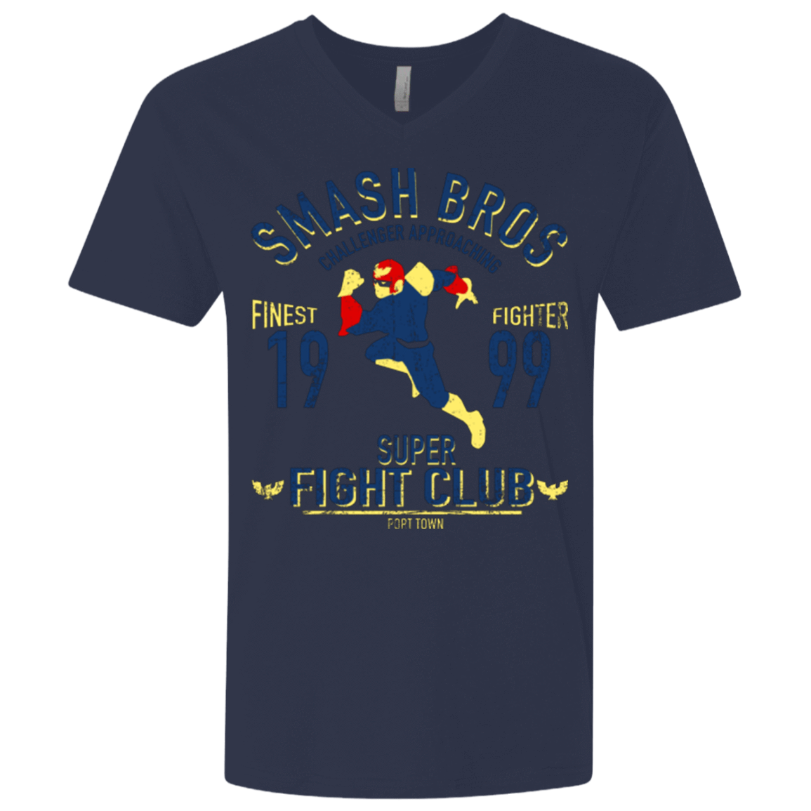 T-Shirts Midnight Navy / X-Small Port Town Fighter Men's Premium V-Neck