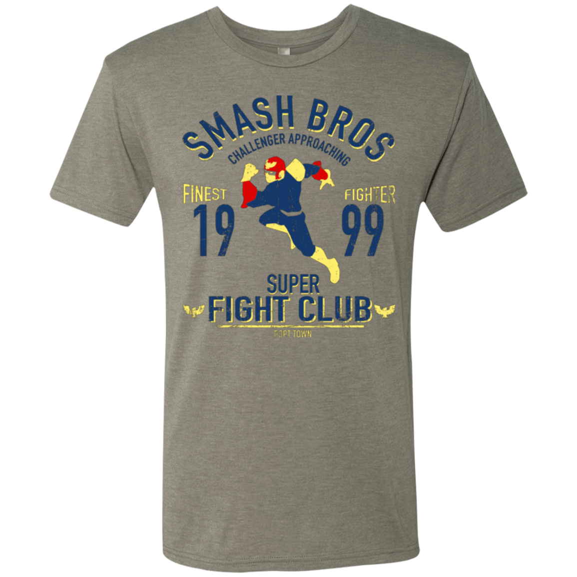 T-Shirts Venetian Grey / Small Port Town Fighter Men's Triblend T-Shirt