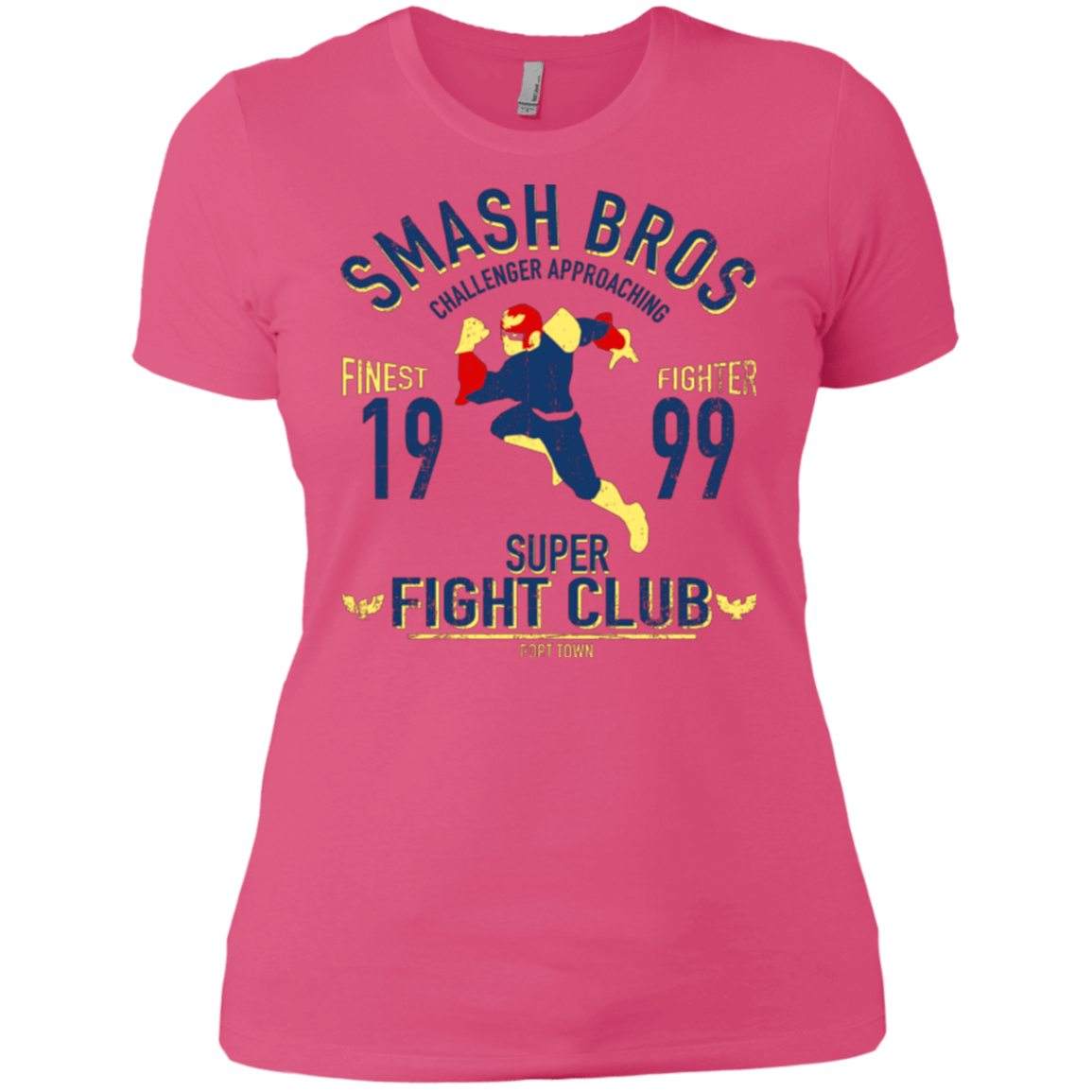 T-Shirts Hot Pink / X-Small Port Town Fighter Women's Premium T-Shirt