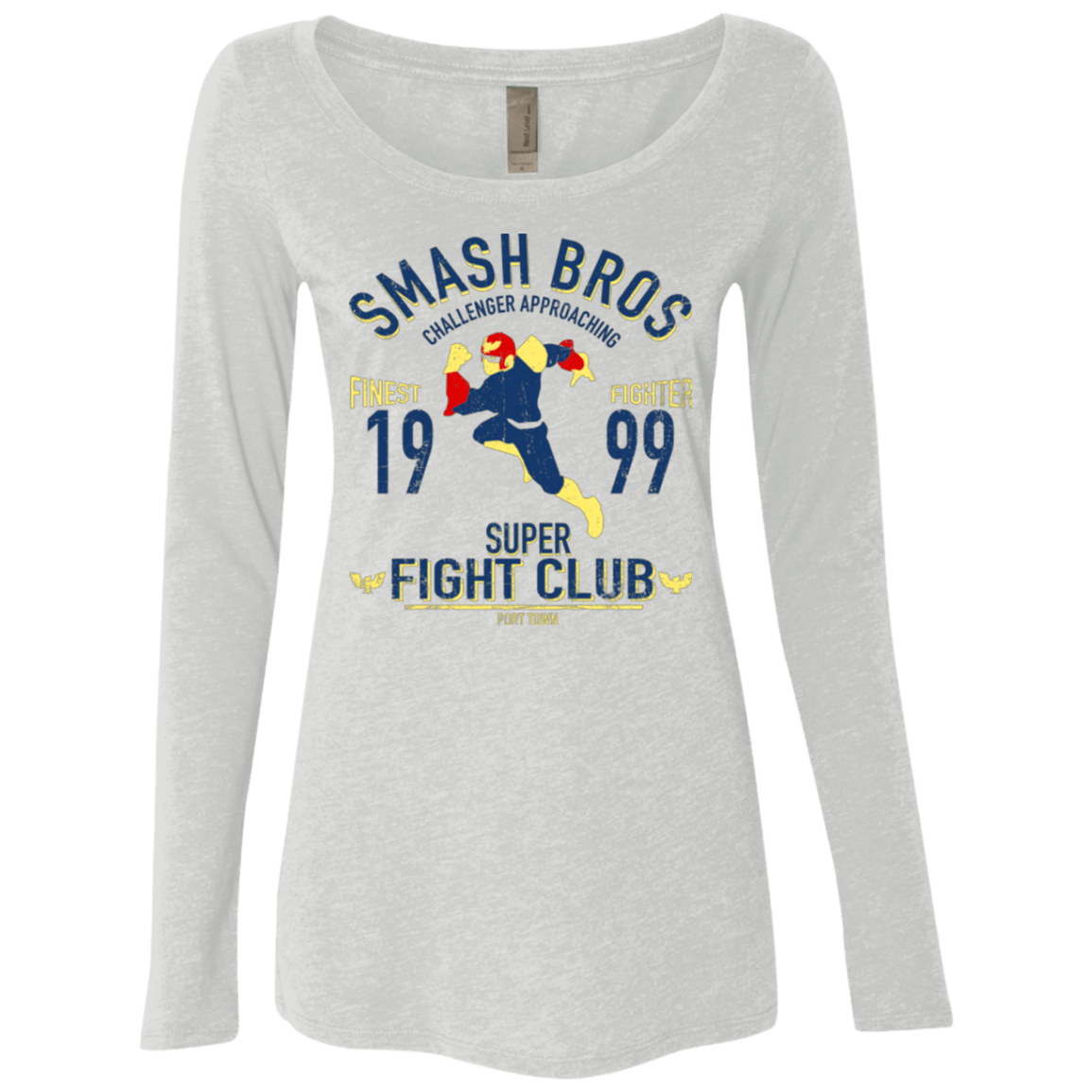 T-Shirts Heather White / Small Port Town Fighter Women's Triblend Long Sleeve Shirt