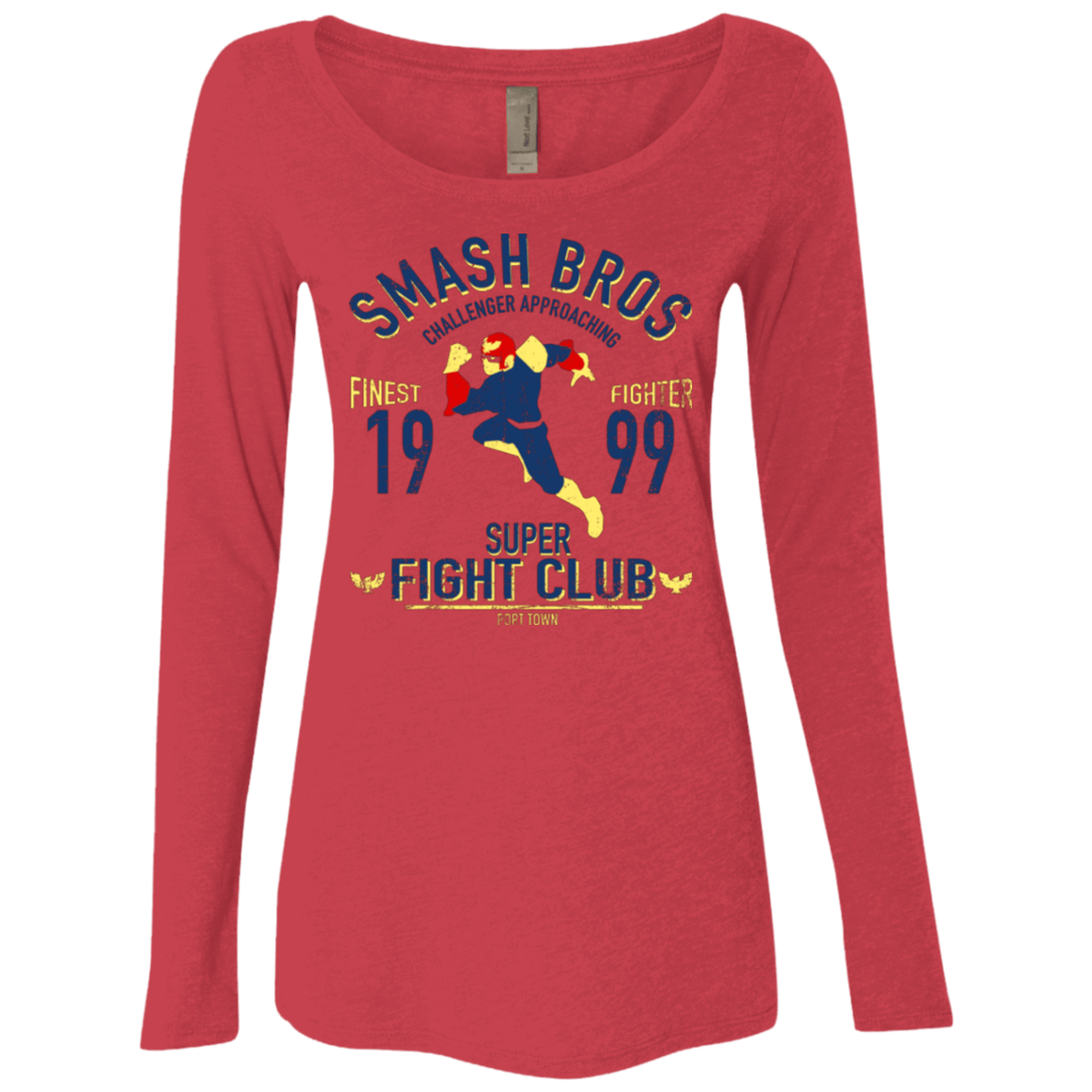 T-Shirts Vintage Red / Small Port Town Fighter Women's Triblend Long Sleeve Shirt