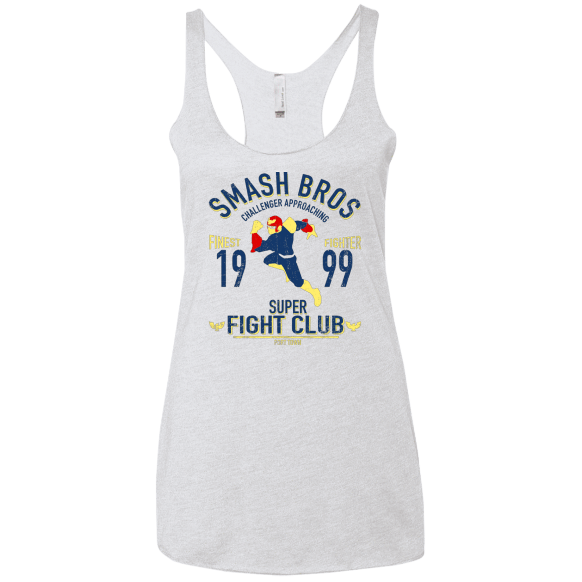 T-Shirts Heather White / X-Small Port Town Fighter Women's Triblend Racerback Tank