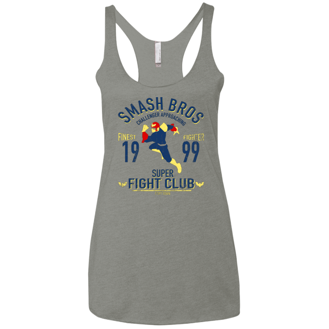 T-Shirts Venetian Grey / X-Small Port Town Fighter Women's Triblend Racerback Tank