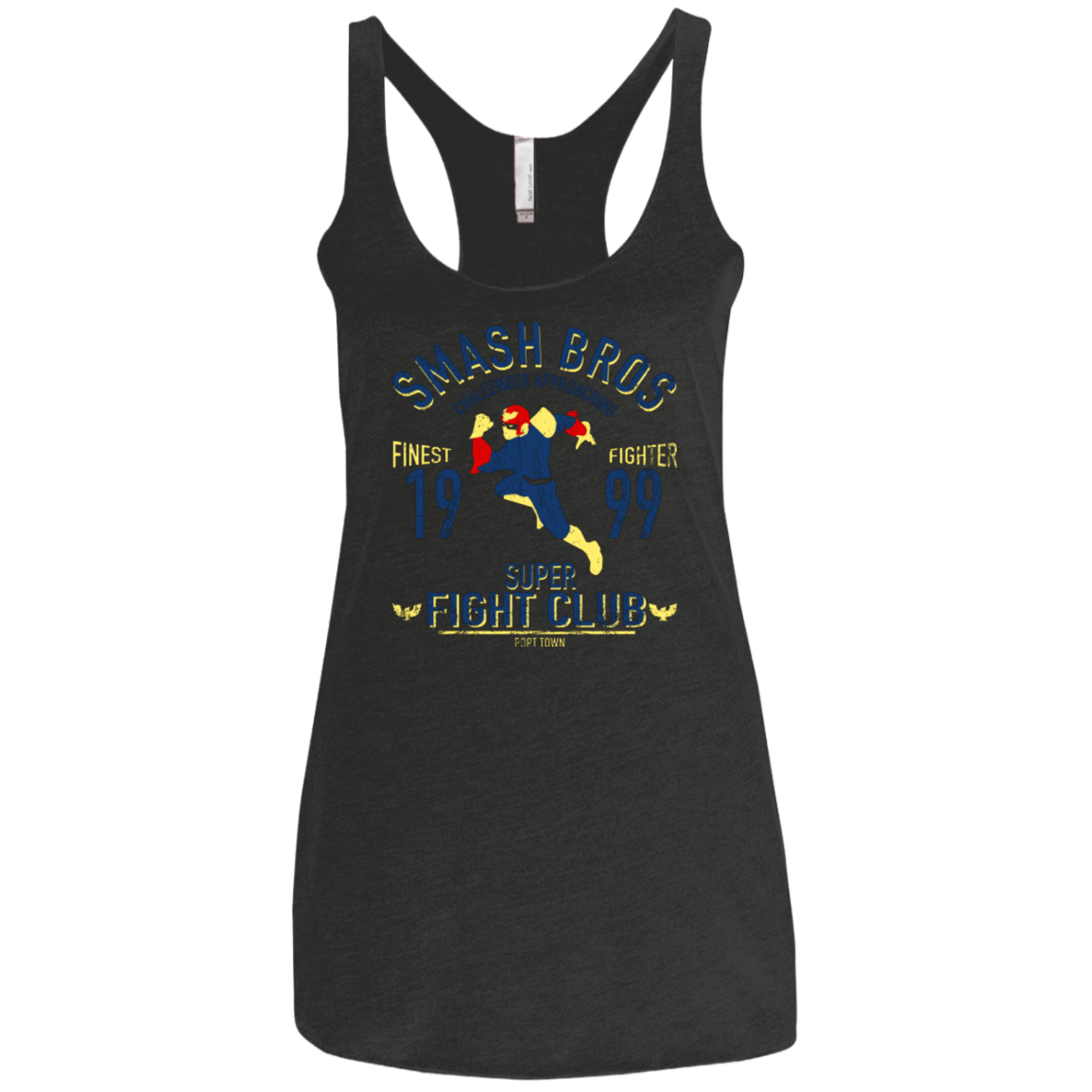 T-Shirts Vintage Black / X-Small Port Town Fighter Women's Triblend Racerback Tank