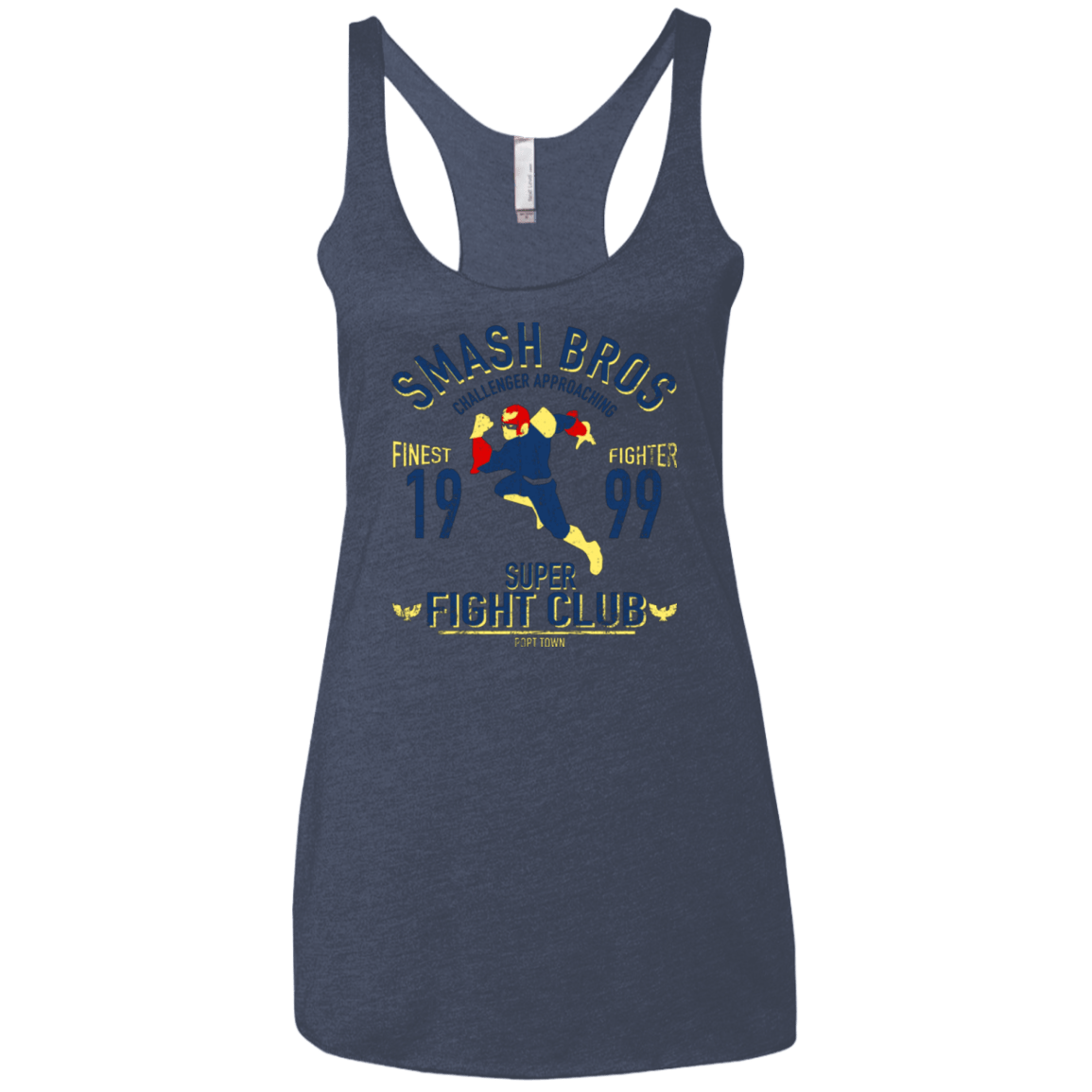 T-Shirts Vintage Navy / X-Small Port Town Fighter Women's Triblend Racerback Tank