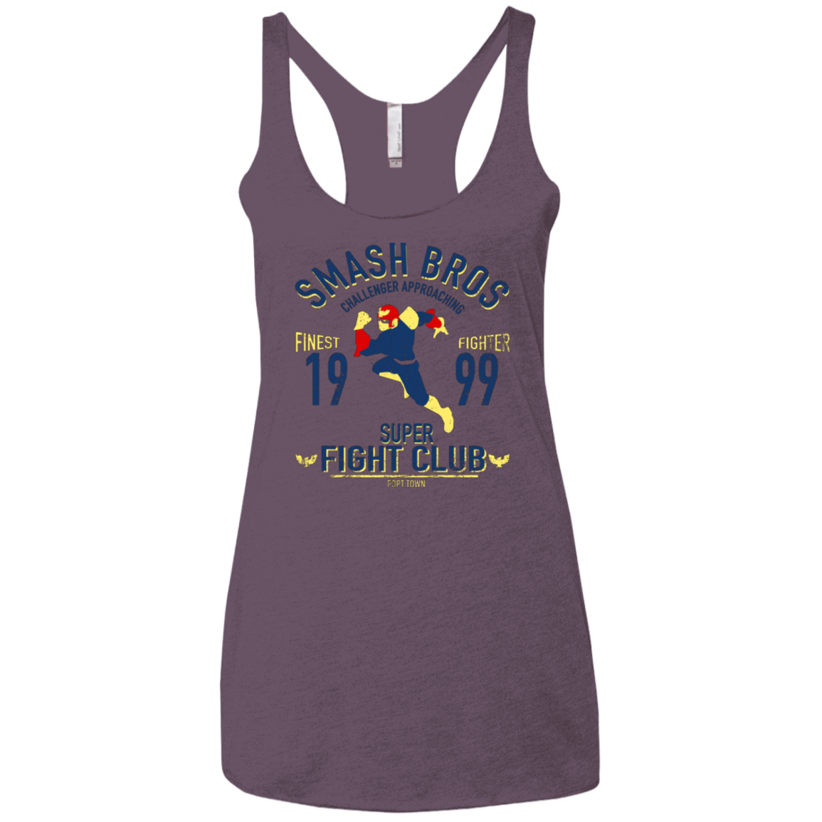 T-Shirts Vintage Purple / X-Small Port Town Fighter Women's Triblend Racerback Tank