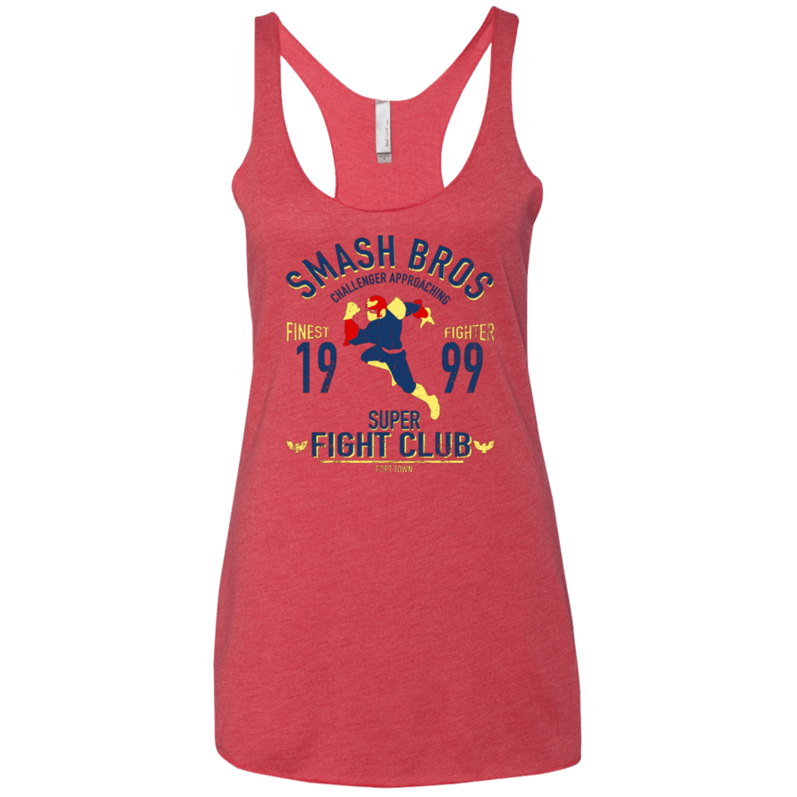T-Shirts Vintage Red / X-Small Port Town Fighter Women's Triblend Racerback Tank