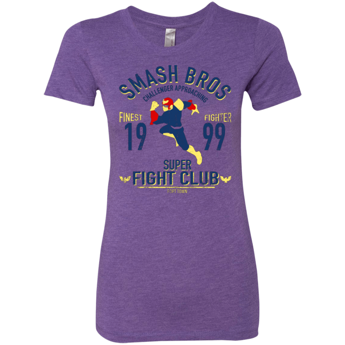 T-Shirts Purple Rush / Small Port Town Fighter Women's Triblend T-Shirt