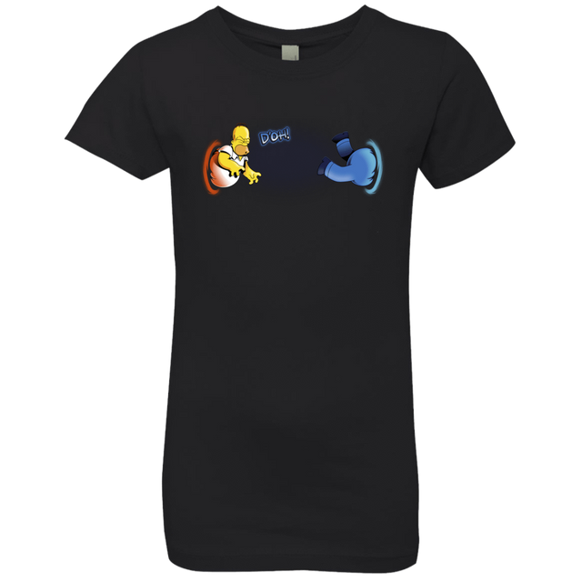 T-Shirts Black / YXS Portal D'oh Girls Premium T-Shirt