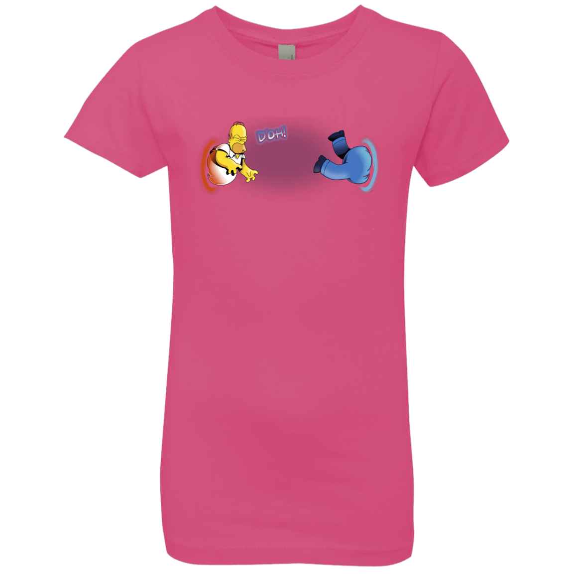 T-Shirts Hot Pink / YXS Portal D'oh Girls Premium T-Shirt