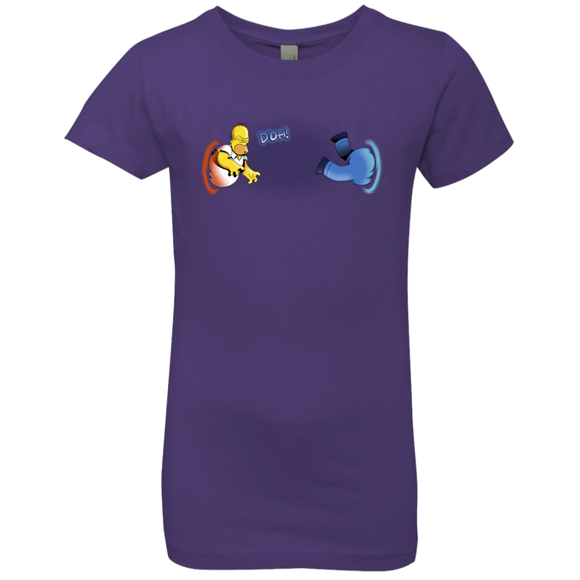 T-Shirts Purple Rush / YXS Portal D'oh Girls Premium T-Shirt