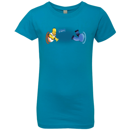 T-Shirts Turquoise / YXS Portal D'oh Girls Premium T-Shirt