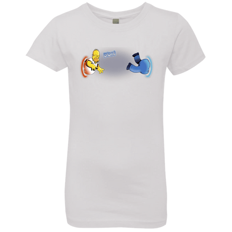 T-Shirts White / YXS Portal D'oh Girls Premium T-Shirt