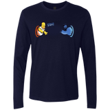 T-Shirts Midnight Navy / S Portal D'oh Men's Premium Long Sleeve