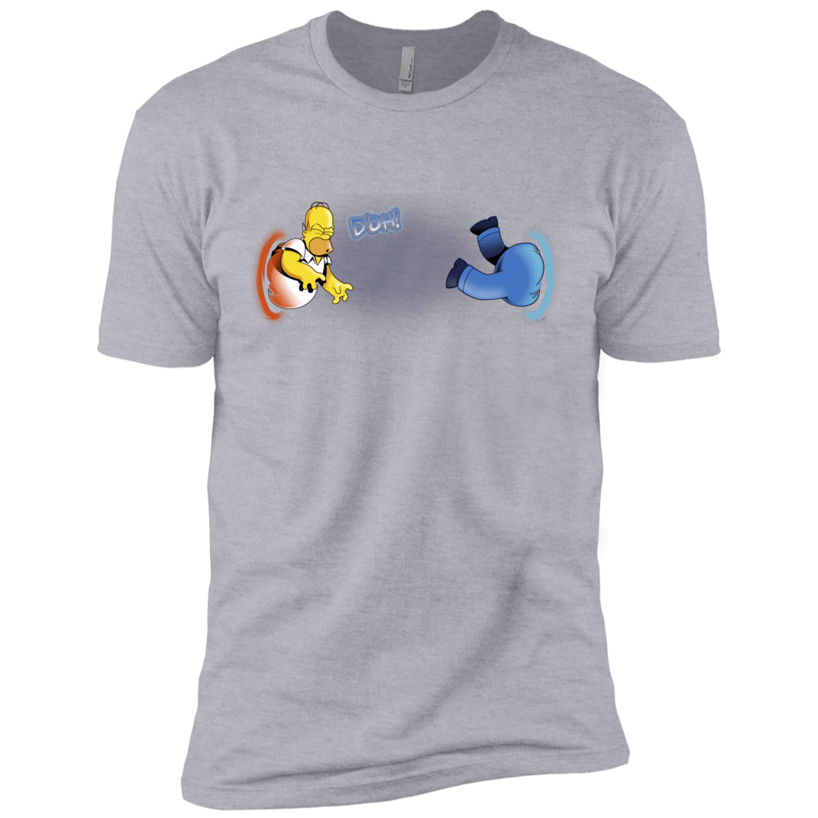 T-Shirts Heather Grey / X-Small Portal D'oh Men's Premium T-Shirt