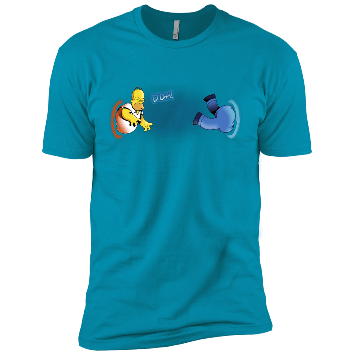 T-Shirts Turquoise / X-Small Portal D'oh Men's Premium T-Shirt