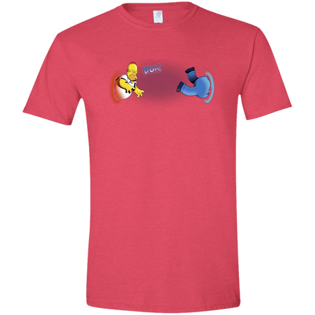 T-Shirts Heather Red / S Portal D'oh Men's Semi-Fitted Softstyle