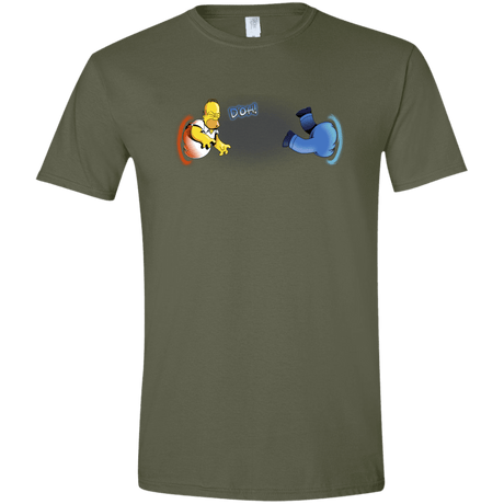 T-Shirts Military Green / S Portal D'oh Men's Semi-Fitted Softstyle