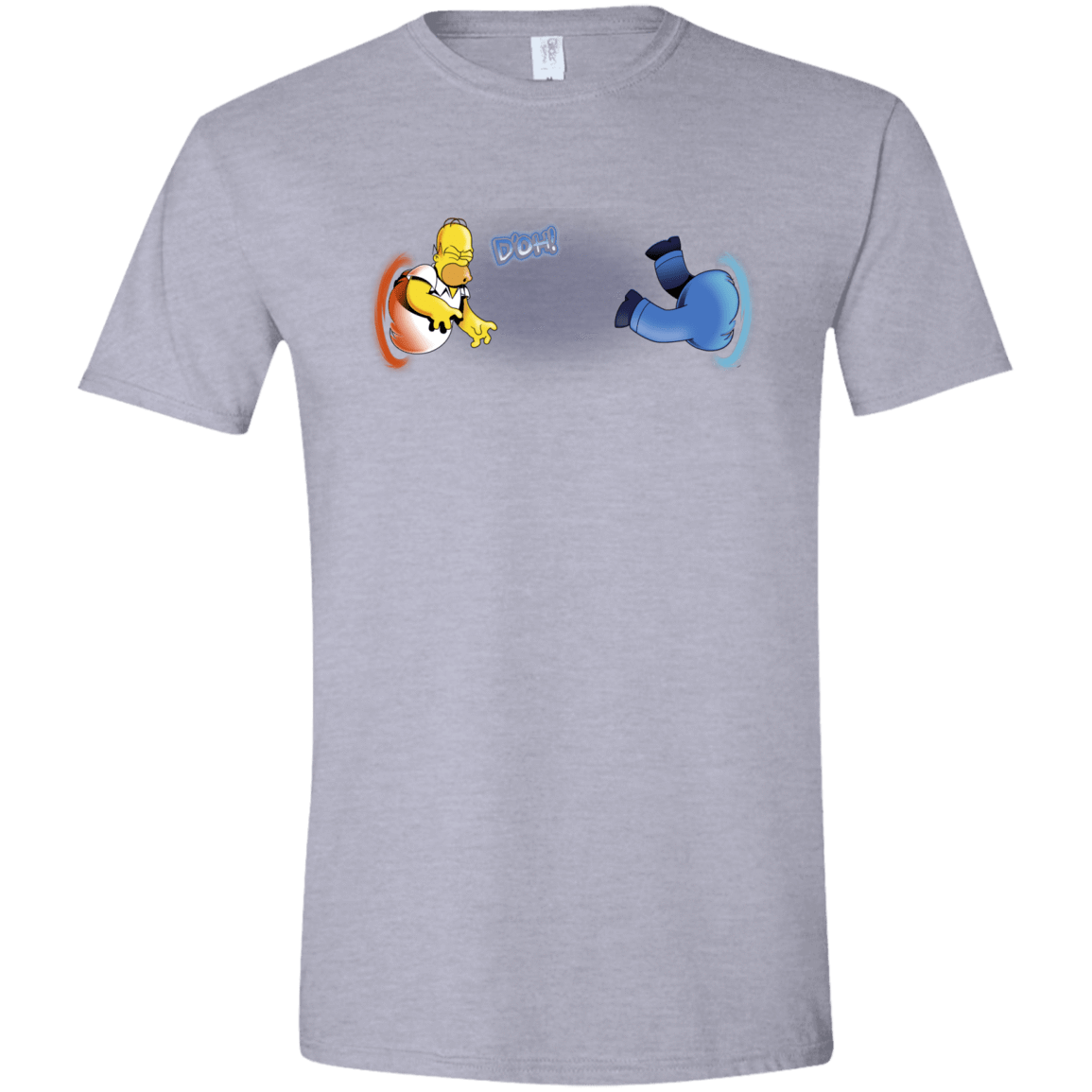 T-Shirts Sport Grey / X-Small Portal D'oh Men's Semi-Fitted Softstyle
