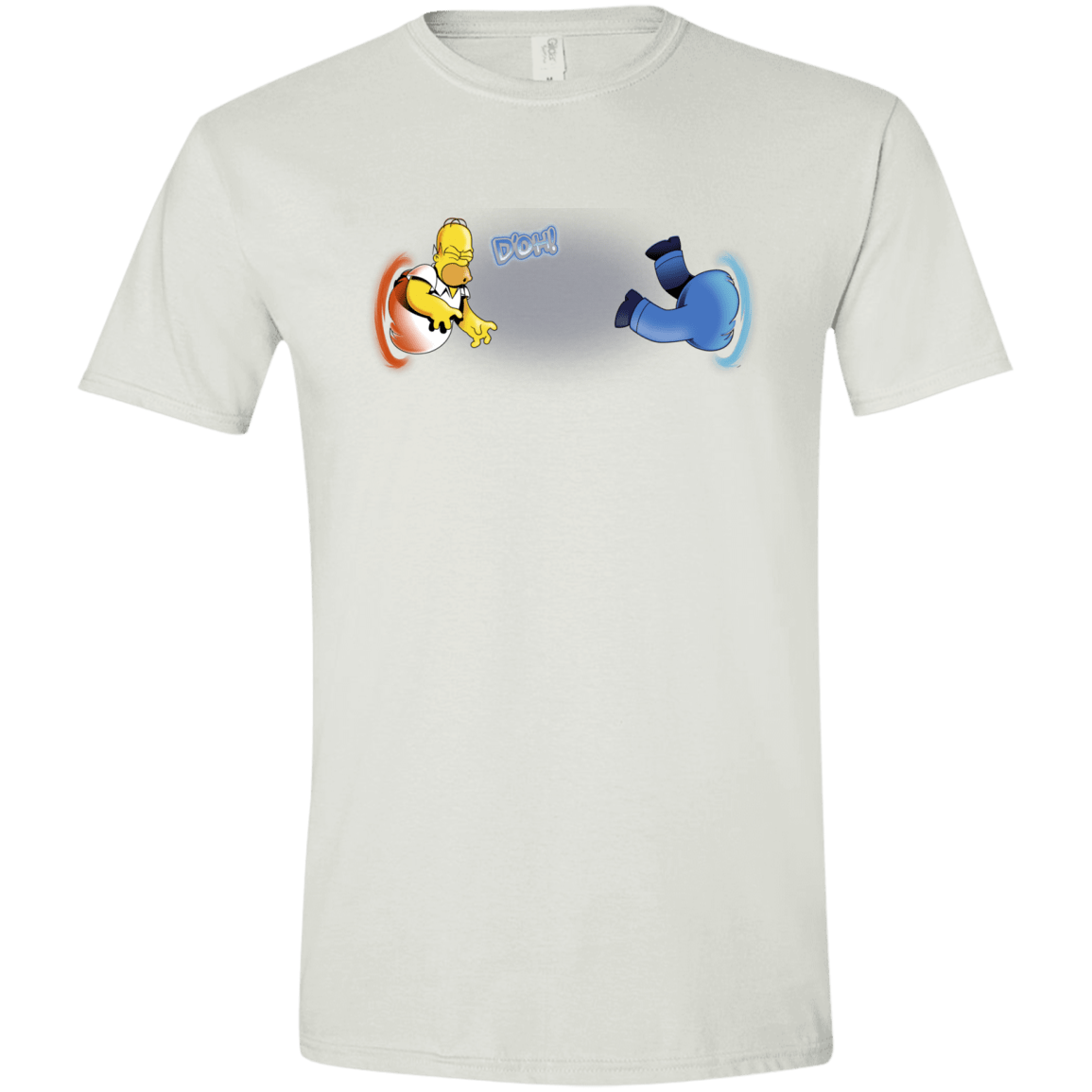 T-Shirts White / X-Small Portal D'oh Men's Semi-Fitted Softstyle