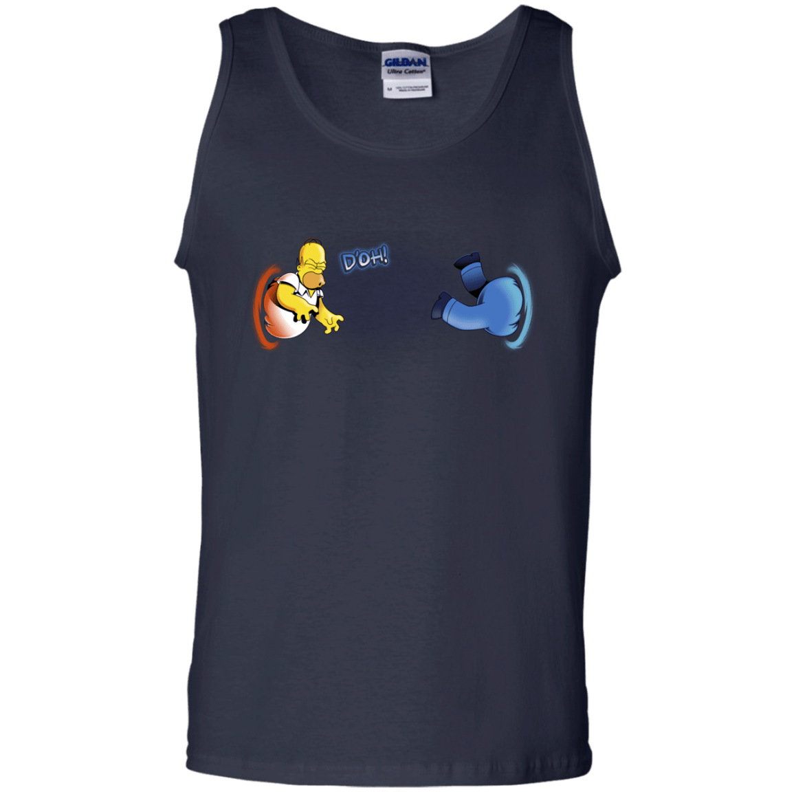 T-Shirts Navy / S Portal D'oh Men's Tank Top