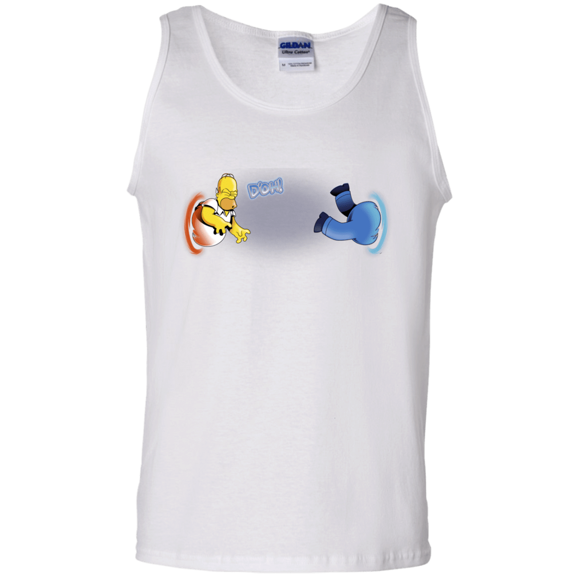 T-Shirts White / S Portal D'oh Men's Tank Top