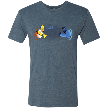 T-Shirts Indigo / S Portal D'oh Men's Triblend T-Shirt