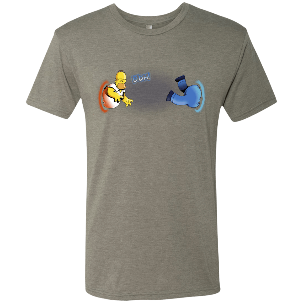 T-Shirts Venetian Grey / S Portal D'oh Men's Triblend T-Shirt