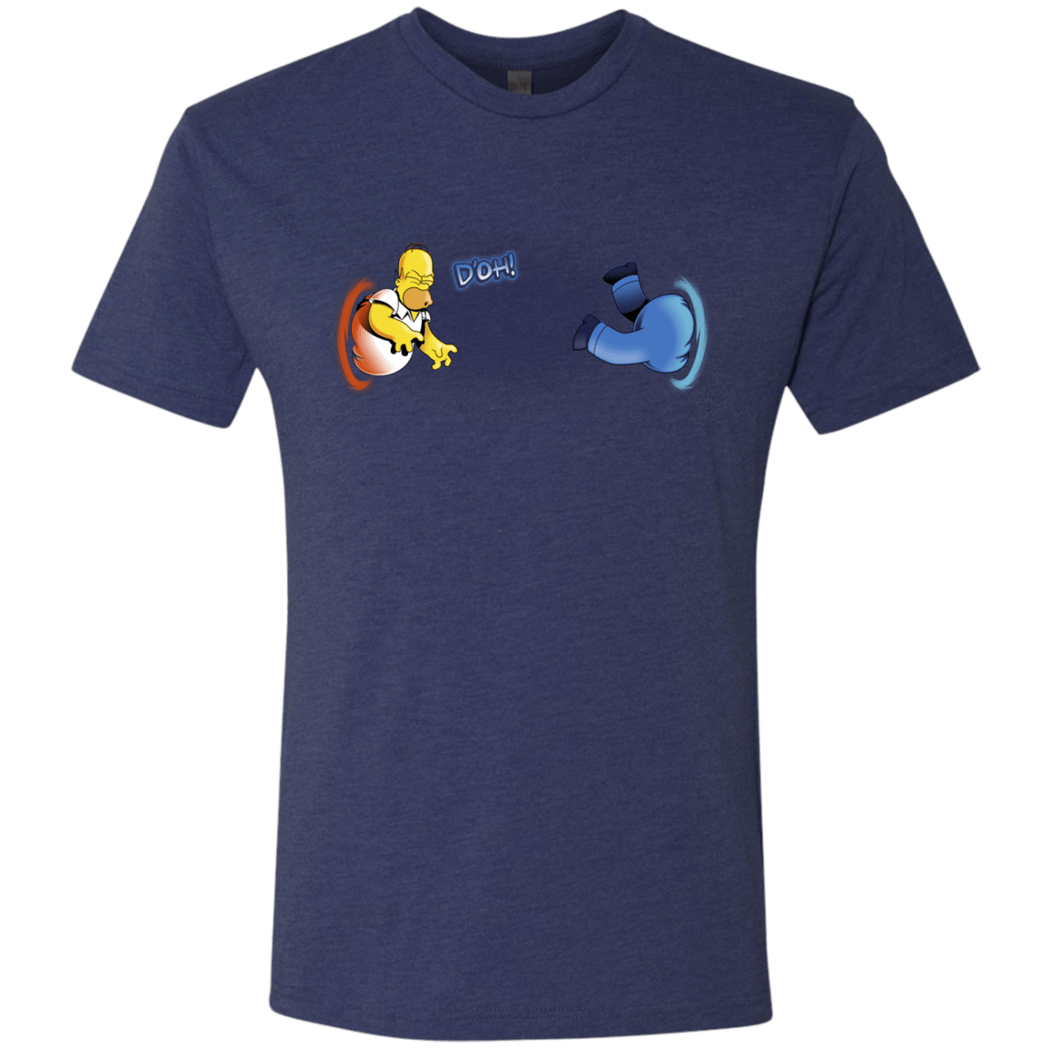 T-Shirts Vintage Navy / S Portal D'oh Men's Triblend T-Shirt