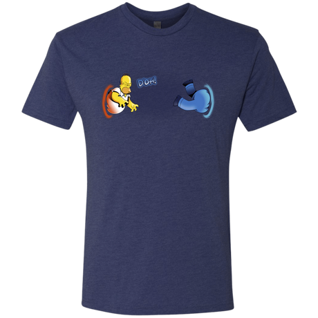T-Shirts Vintage Navy / S Portal D'oh Men's Triblend T-Shirt