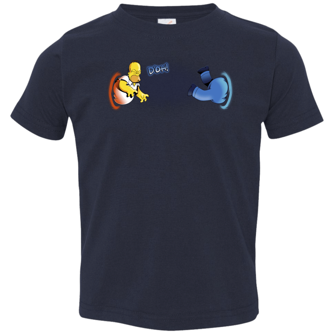T-Shirts Navy / 2T Portal D'oh Toddler Premium T-Shirt