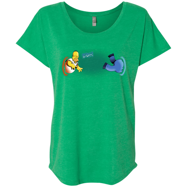 T-Shirts Envy / X-Small Portal D'oh Triblend Dolman Sleeve