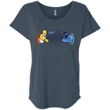 T-Shirts Indigo / X-Small Portal D'oh Triblend Dolman Sleeve