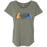 T-Shirts Venetian Grey / X-Small Portal D'oh Triblend Dolman Sleeve