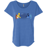 T-Shirts Vintage Royal / X-Small Portal D'oh Triblend Dolman Sleeve