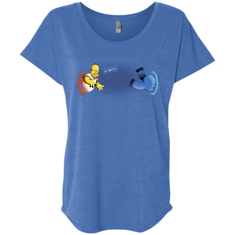 T-Shirts Vintage Royal / X-Small Portal D'oh Triblend Dolman Sleeve