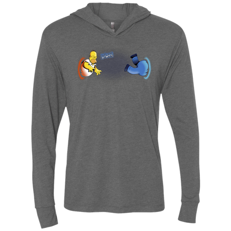T-Shirts Premium Heather / X-Small Portal D'oh Triblend Long Sleeve Hoodie Tee