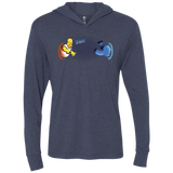 T-Shirts Vintage Navy / X-Small Portal D'oh Triblend Long Sleeve Hoodie Tee