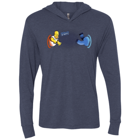 T-Shirts Vintage Navy / X-Small Portal D'oh Triblend Long Sleeve Hoodie Tee