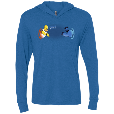 T-Shirts Vintage Royal / X-Small Portal D'oh Triblend Long Sleeve Hoodie Tee