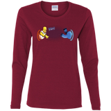 T-Shirts Cardinal / S Portal D'oh Women's Long Sleeve T-Shirt