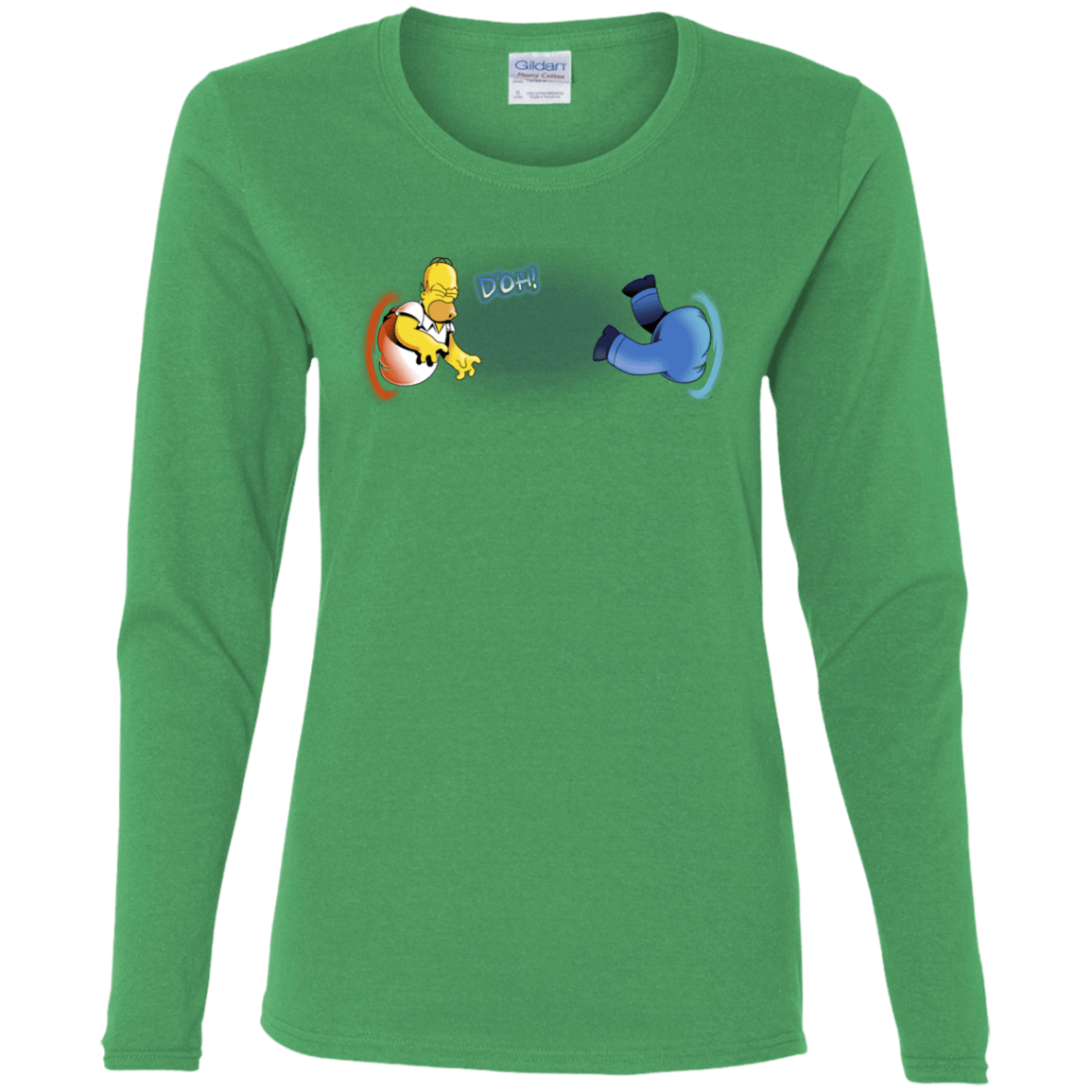 T-Shirts Irish Green / S Portal D'oh Women's Long Sleeve T-Shirt