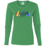 T-Shirts Irish Green / S Portal D'oh Women's Long Sleeve T-Shirt