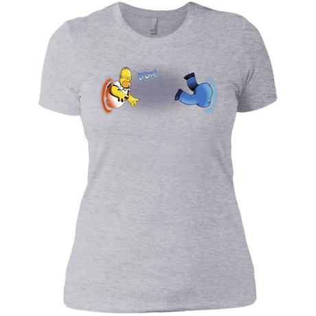 T-Shirts Heather Grey / X-Small Portal D'oh Women's Premium T-Shirt