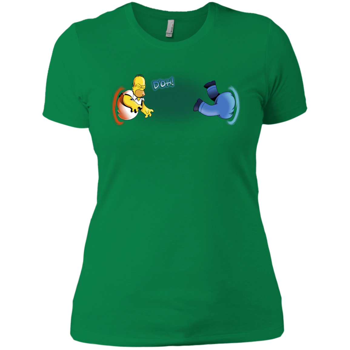 T-Shirts Kelly Green / X-Small Portal D'oh Women's Premium T-Shirt