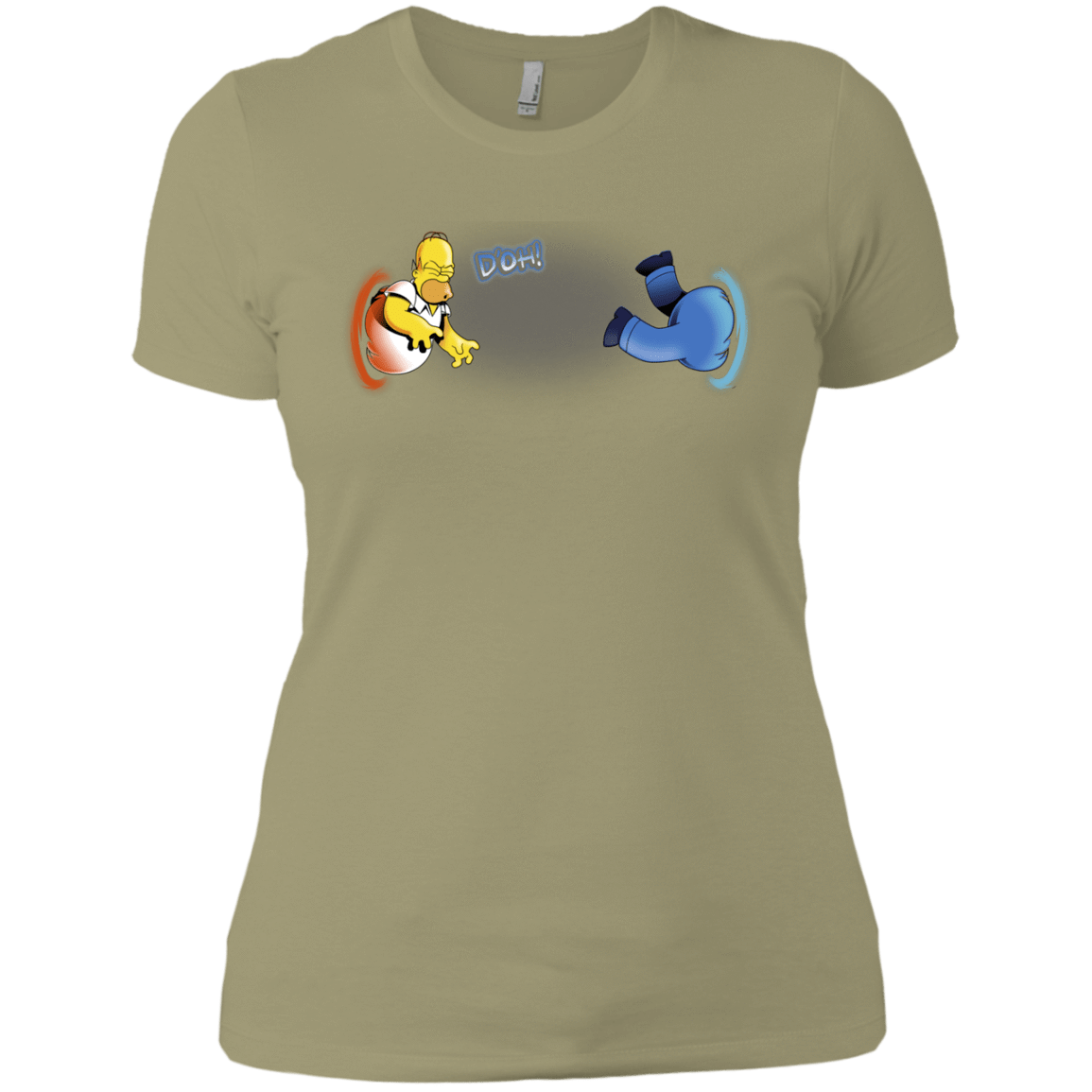 T-Shirts Light Olive / X-Small Portal D'oh Women's Premium T-Shirt