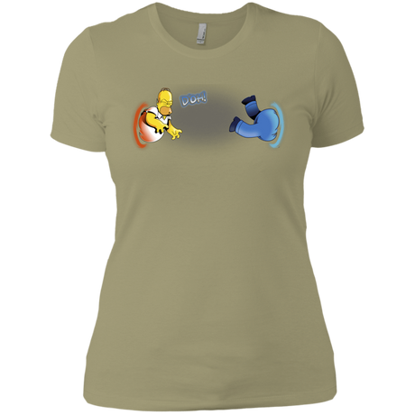 T-Shirts Light Olive / X-Small Portal D'oh Women's Premium T-Shirt