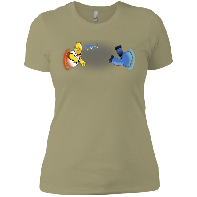T-Shirts Light Olive / X-Small Portal D'oh Women's Premium T-Shirt